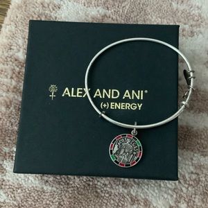 ALEX AND ANI Silver WEAR FOR MEMORIES LAS VEGAS Expandable Wire Bracelet